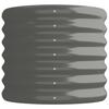 Vidaxl Raised Planter, Powder-Coated Steel 114X40X36 Cm, Grey