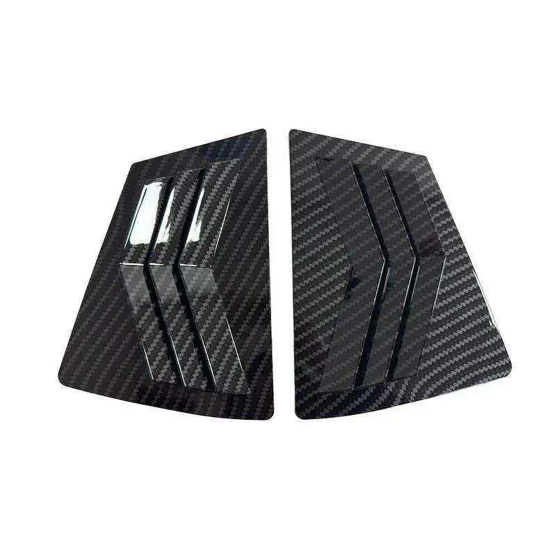 For Mazda 3 2009 2010 2011 2012 2013 ABS Plastic Rear Window Quarter Louver Scoop Cover Side Vent Trim Car Adhesive Accessories