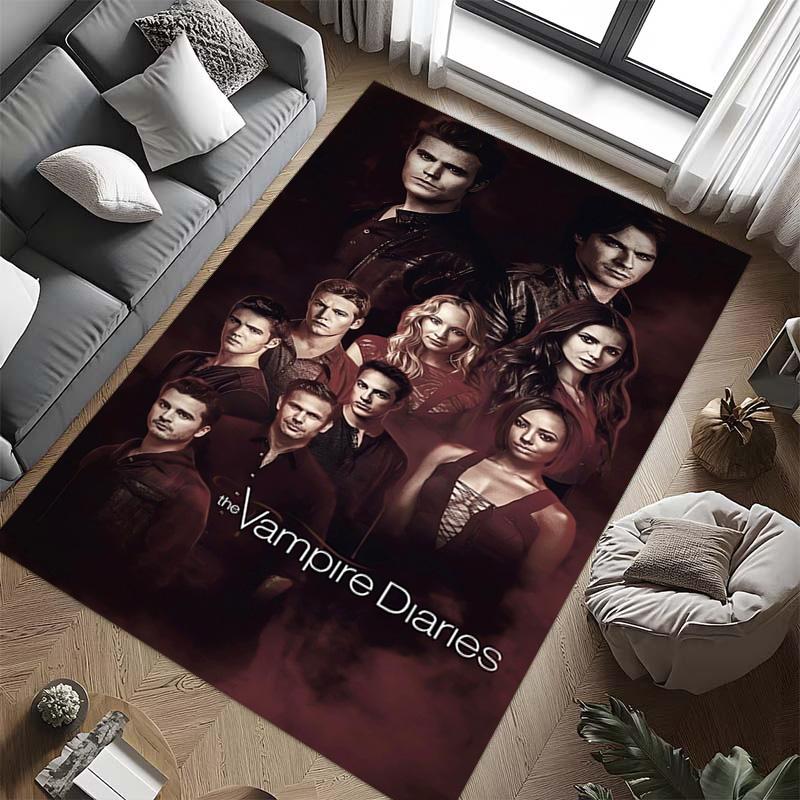 Blood Desire: Vampire Diaries carpet Suitable for all seasons floor mats Room Bathroom mat Art