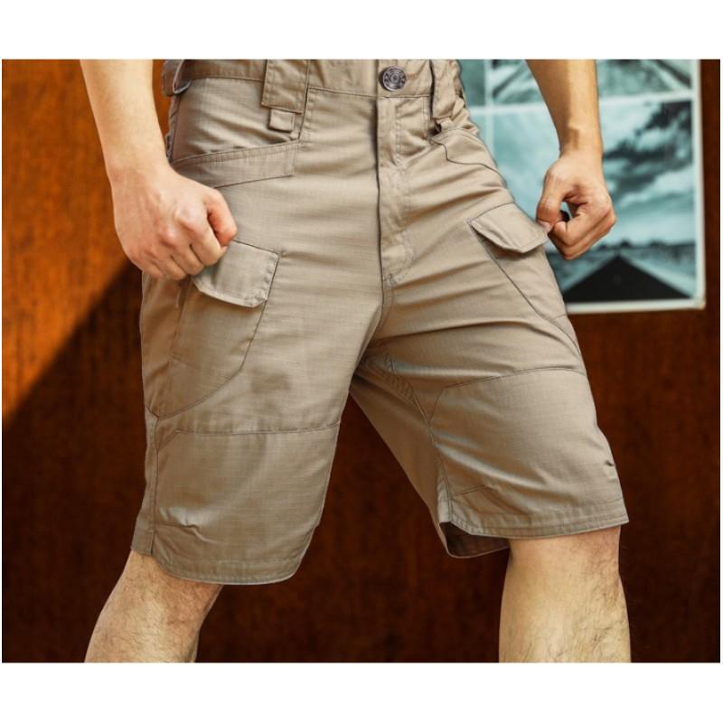 

Мужские летние многокарманные удобные шорты для поездок на работу однотонный дизайн шорты размера плюс 5/10 XS хаки