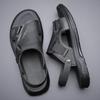Spring/Summer 2025 Breathable Soft Leather Outdoor Beach Shoes, Wear As Slippers or Sandals, Size 38-47