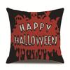 Halloween Linen Pillow Cover Printed Pillow Cover