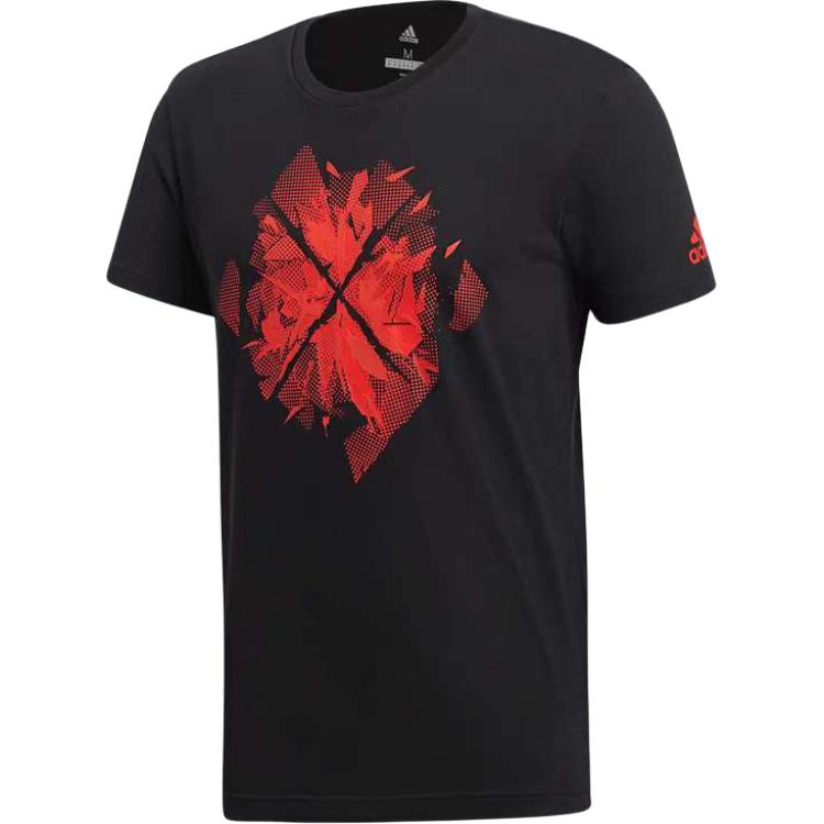 

Adidas Sports Casual Printed Breathable Round Neck Short Sleeve T-Shirt Men Tops CV4281 L