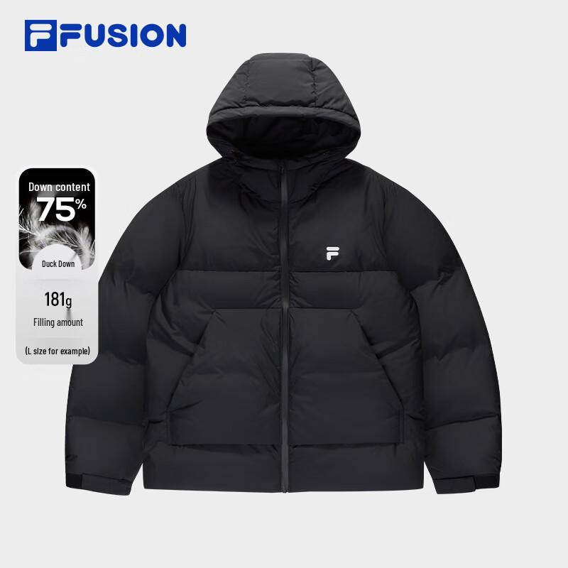 FILA FUSION Couple's 2025 Winter Hooded Down Jacket