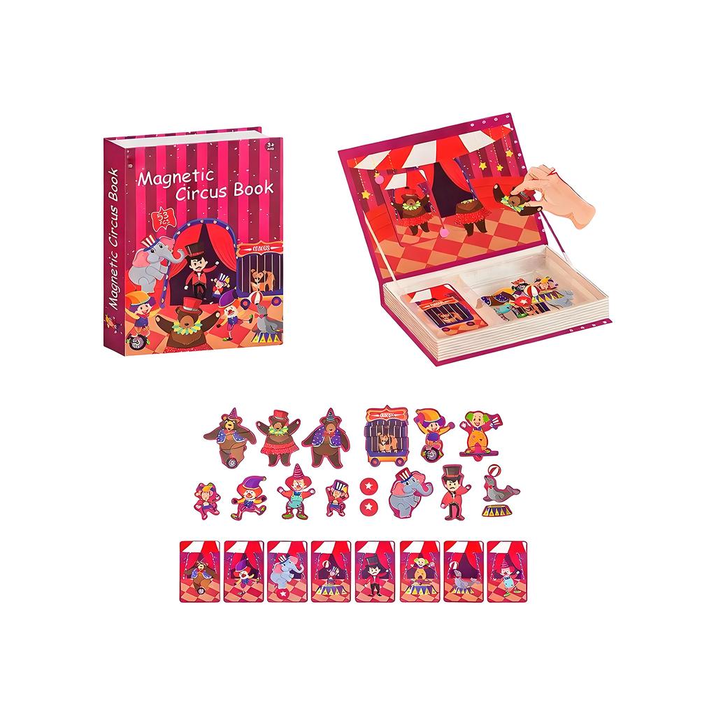 8 Styles DIY Educational Magnetic Puzzle Book For Babies And Toddlers, Magnetic Stickers, Early Education Toy, Gift