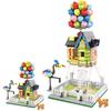 555pcs Creative Balloon House Street View Building Block Toys Children's Puzzle Building Block Toys Desktop Models Kids Gifts