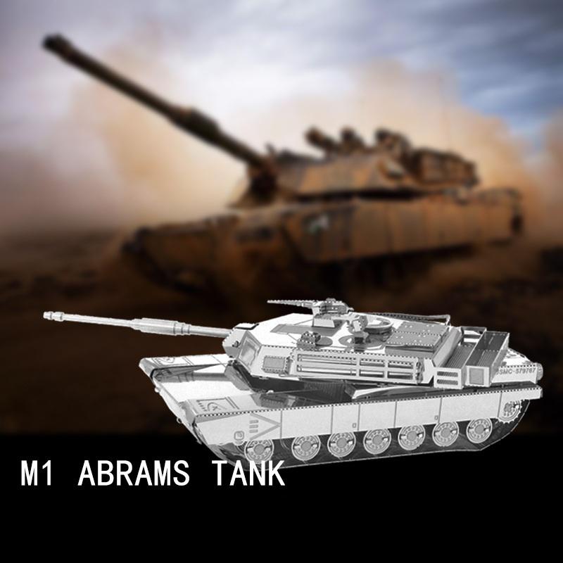 3D Металлическая головоломка DIY Abrams основной боевой танк Головоломка головоломки средняя трудность подарки – купить по низким ценам в интернет-магазине Joom