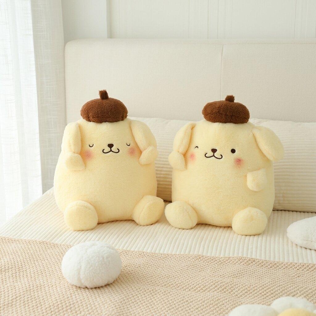 Kawaii Pompompurin Plush Pillow Toys Soft Pillow Gift Lovely Pom Pom Purin Doll For Kids Room Decor Xmas Birthday Gifts