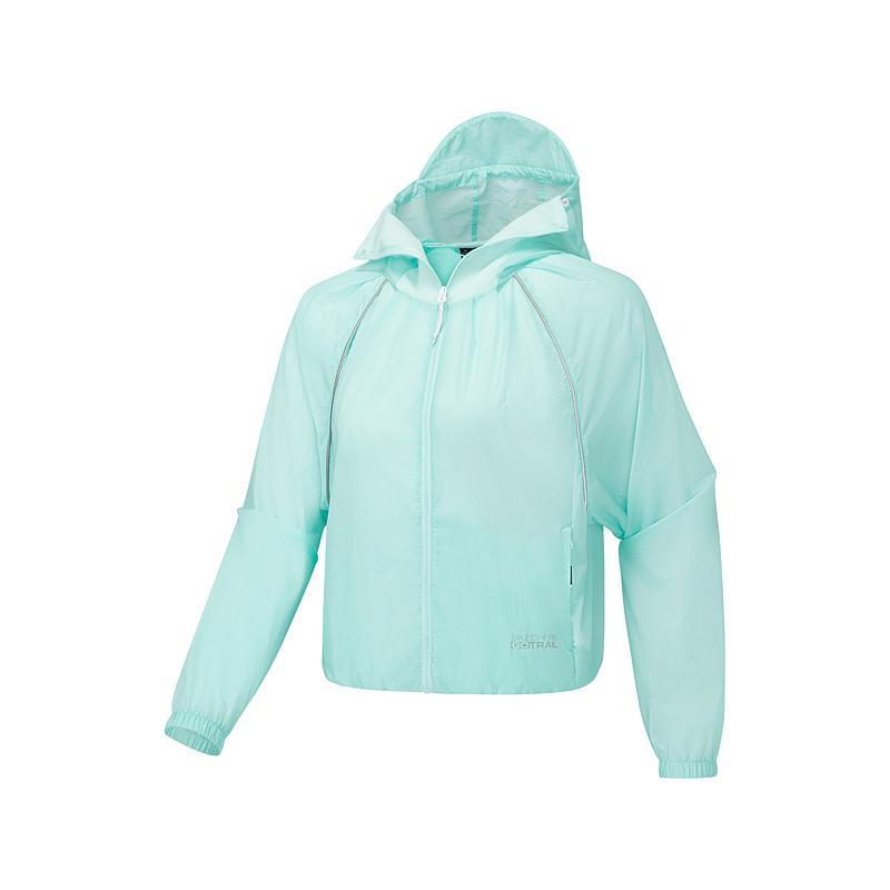 Skechers Fashion Sports Soft Comfortable Hooded Jacket Women jackets Sky-Blue P225W135-05KH S