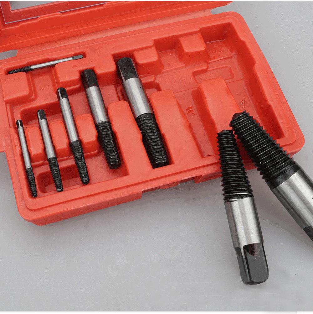In Stock: 8-Piece Fine-Thread Screw Extractor and Faucet Valve Thread Remover