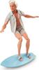 Barbie Movie Ken Doll Pastel Pink and Green Striped Beach Matching Set with Surfboard and White Sneakers