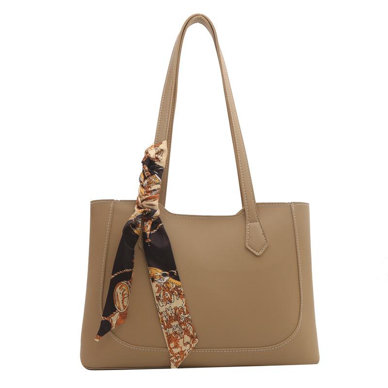 1pc Tote Bag for Women, Large Capacity Shoulder Handbag with Zipper Closure, College Commuter Shoulder Bag Multiple Compartments