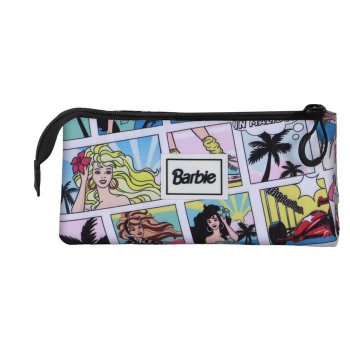 Triple Pencil Case - Barbie Comic - Multicolor - One Size
