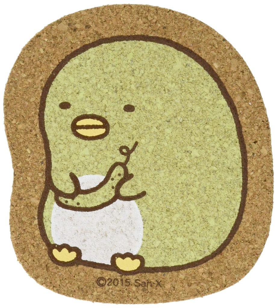 Nagano Factory Sumikko Gurashi Die-Cut Coaster (Penguin) SG350PG Beige 7.7cm