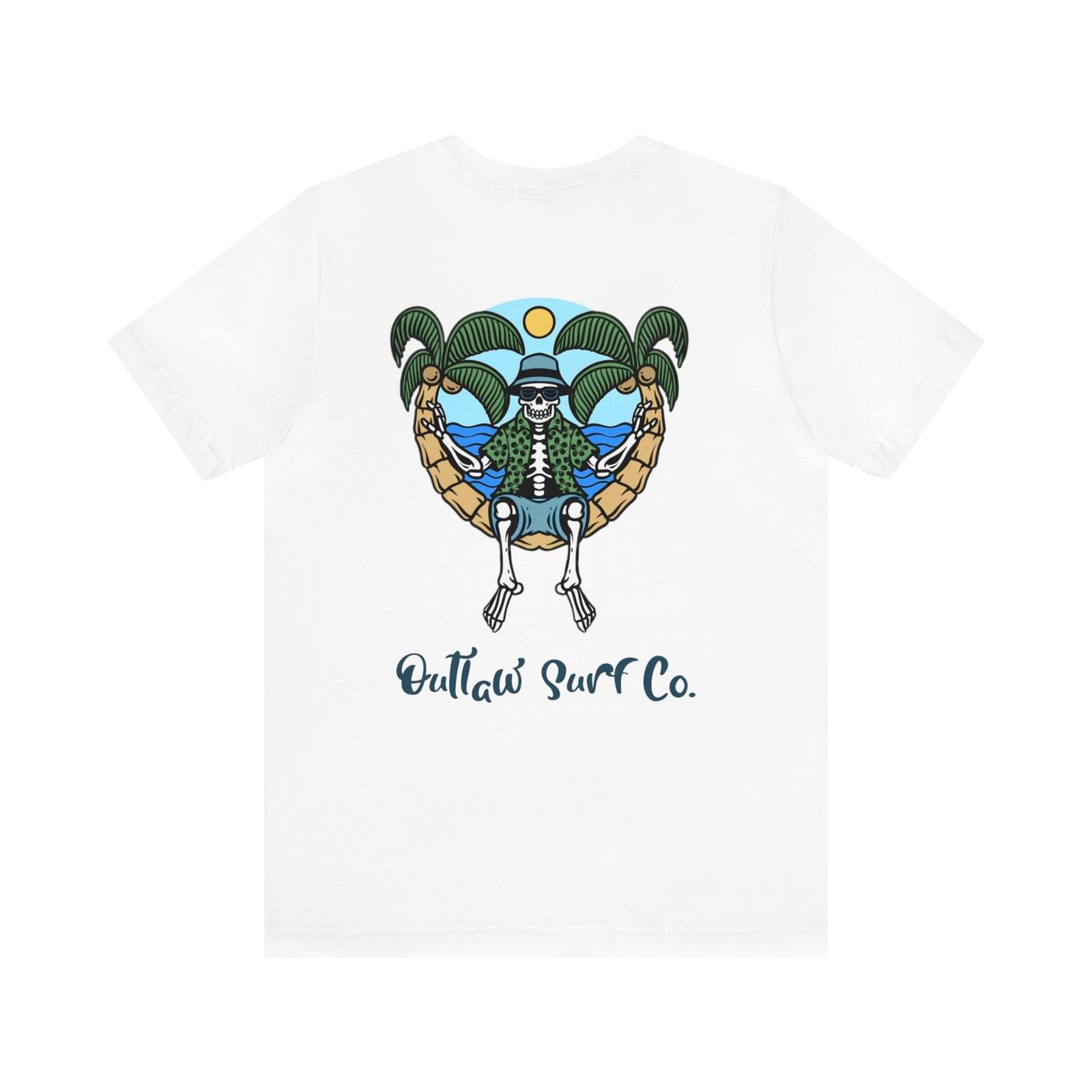 Outlaw Surf Skeleton Sittin Pretty T-Shirt S