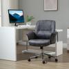 Swivel Computer Office Chair Mid Back Desk Chair for Home Study Bedroom, Charcoal Grey