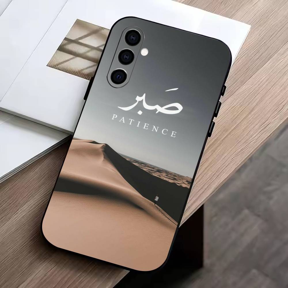 

SABR PATIENCE Phone Case For Samsung Galaxy A73,A72,A71,A70,A53,A52,A51,Others Soft Black Cover Samsung a70
