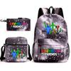 Rainbow Friends Surrounding Backpack Elementary School Student Starry Sky School Bag Three-piece Set