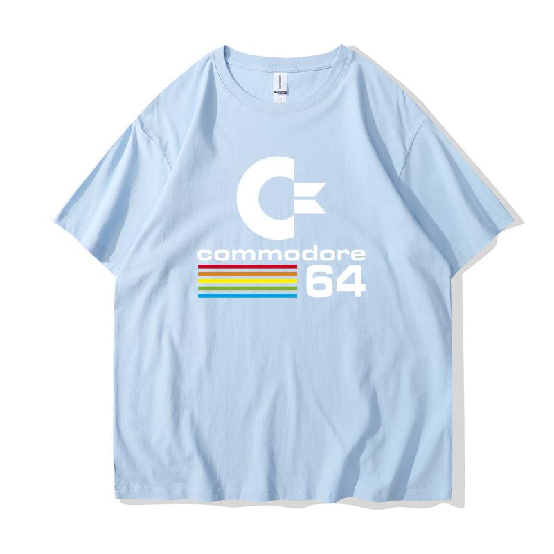 Spring and Summer's 2D Printed Round Neck Short Sleeved Men's and Women's T-shirts