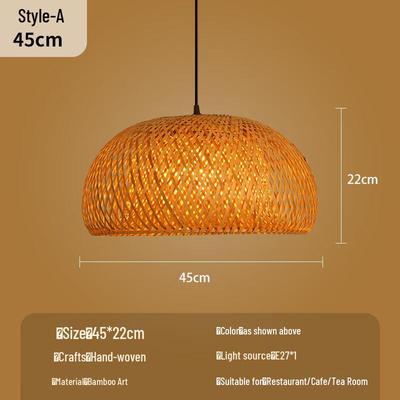 Handwoven Bamboo Pendant Lantern Light