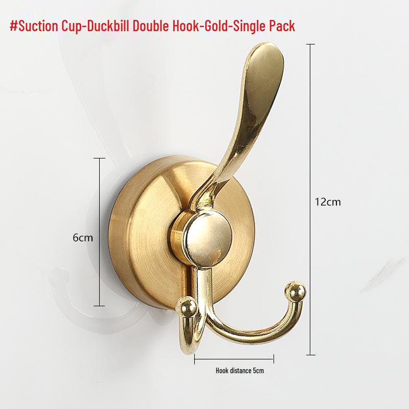 Stainless Steel Traceless Vacuum Suction Cup Hook for Kitchen and Bathroom Towels
