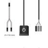 Portable On/off Pc Power Button Switch Cable Desktop Computer Switches Extension Cord For Home 400cm Blue Light