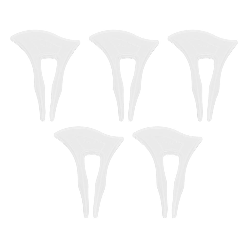 5Pcs Silicone Hairpin Molds Easy Demoulding Smoother Elastic Reusable Jewelry Clip Molds for Home