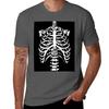 Skeleton Rib Cage Tshirt Active Sports Short Sleeve Cotton Shirt