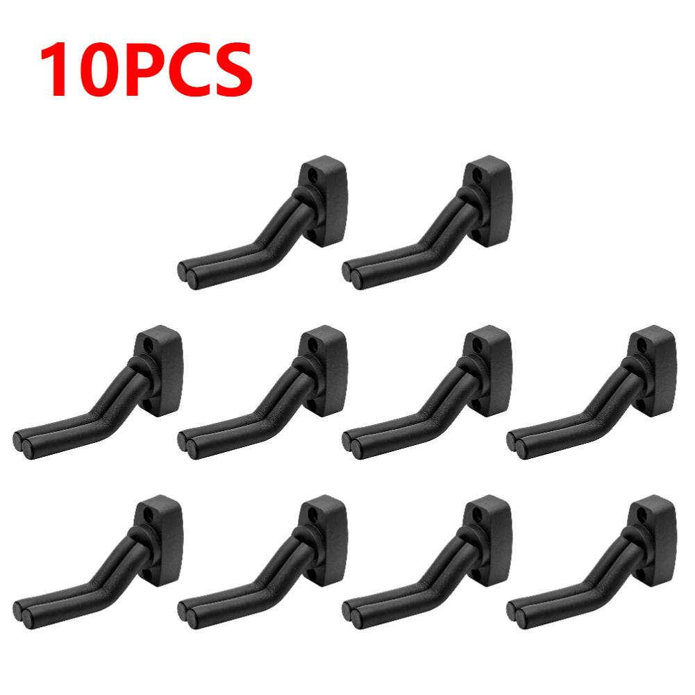 1/5/10PCS Guitar Wall Mount Hanger Black Guitar Hanger Wall Hook for All Size Guitars Bass Mandolin Banjo Ukulele Guitar Acces