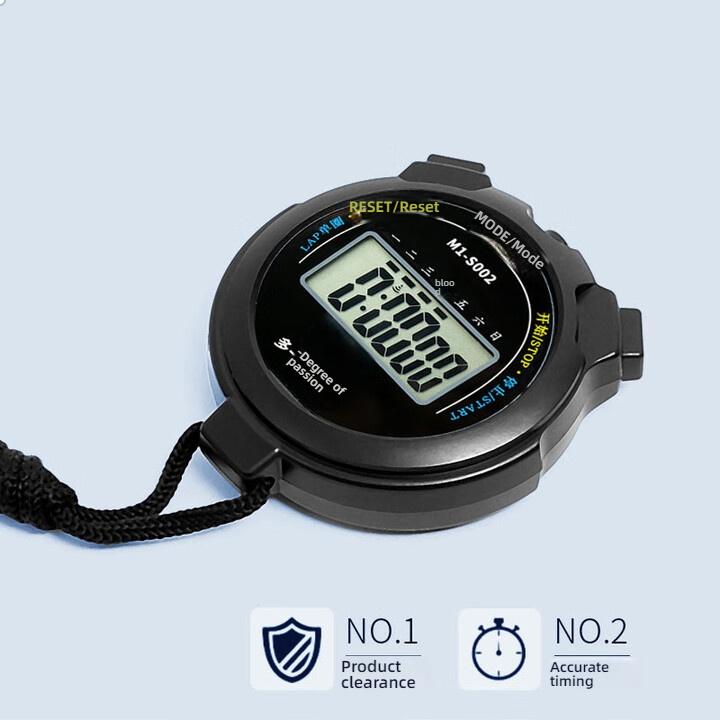 

Профессиональный портативный цифровой секундомер, таймер для тренировок на открытом воздухе, хронограф, секундомер с точностью 0,01 с, инструменты для таймера чёрный