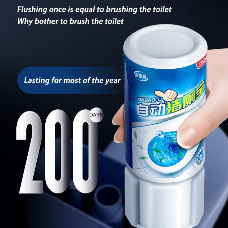 Blue Bubble Toilet Automatic Cleaner with Long Lasting Fragrance and Deodorizing Function Household Bathroom Bowl Deodorizer