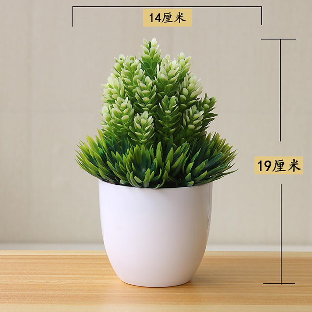 Simulation Green Plant Potted Ornaments Plant Combination Indoor Desktop Ornaments Simulation Artificial Flower Plant Bonsai