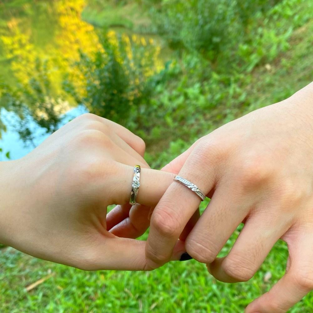 Tancise Classic 925 Sterling Silver Zircon Lovers Ring Ladies Jewelry Wedding Promise Party Gift