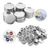 20/40sets Tinplate Glossy Badge Material DIY Handmade Brooch Accessories Consumables for Anime/Game/Handicraft Lovers Fans XJM