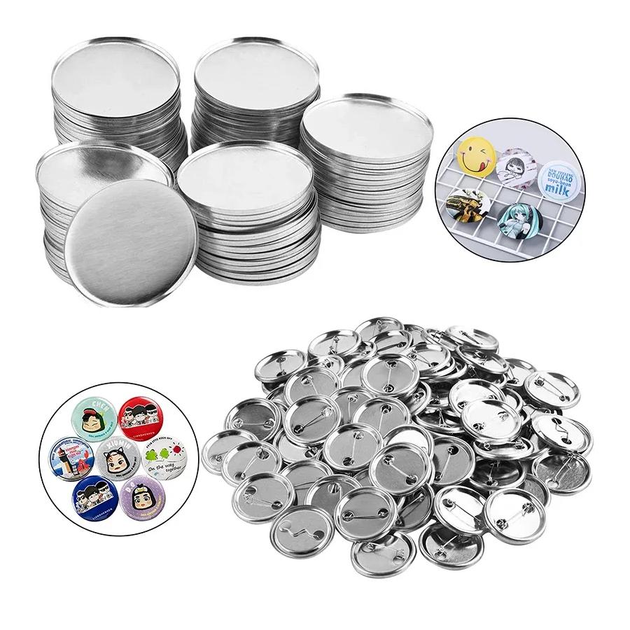 20/40sets Tinplate Glossy Badge Material DIY Handmade Brooch Accessories Consumables for Anime/Game/Handicraft Lovers Fans XJM