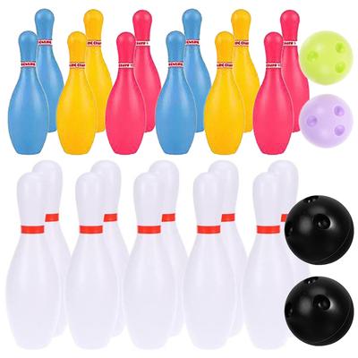 1/2set Mini Bowling Set Plastic Color / White Indoor Outdoor Entertainment Leisure Activities Portable Sports Games Props TMZ