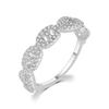 Hip Hop Link Ring for Women Gold Color Micro-inlaid Zircon Stacking Rings Female Jewelry Fashion Punk Accessories Wholesale R720