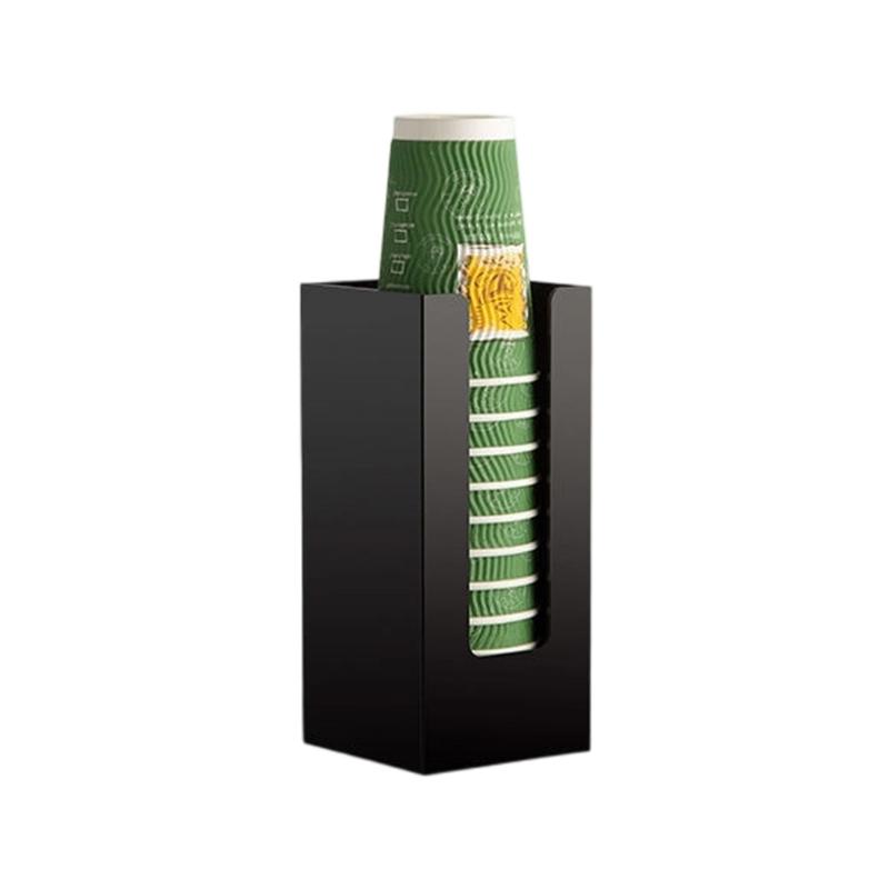 

Durable Acrylic Paper Cup Dispenser Organizers Compact Storage Rack Fit All Sizes Cups For Home Office Use