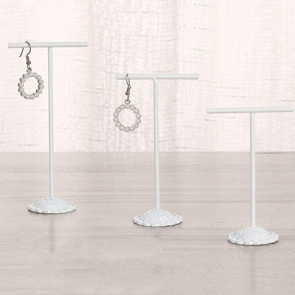 3Pcs/Set Metal Jewelry Display Holder Hanging Necklace Organizer Rack  Counter