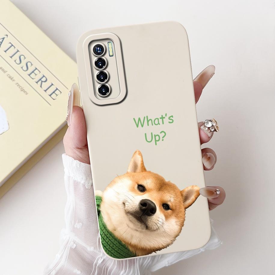 For Tecno Camon 17 Case CG6 CG6j Soft Silicone Cover Fashion Painted Shockproof Bumper For Tecno Camon 17 Pro 17P Camon17 Fundas