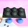 6 Cavity Food Grade Silicone Cake Molds For Making Blueberry Shape Mousse Cake Chocolate And Dessert Making Essential