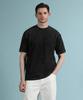 Panicalle Black Pigment Washed Short Sleeve T-Shirt