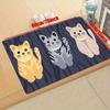 Cute Cat Design Anti-Fatigue Kitchen Rug - 1pc, Soft, Oil-proof, Waterproof, Non-Slip - Super Absorbent and Washable for Versatile Home Use