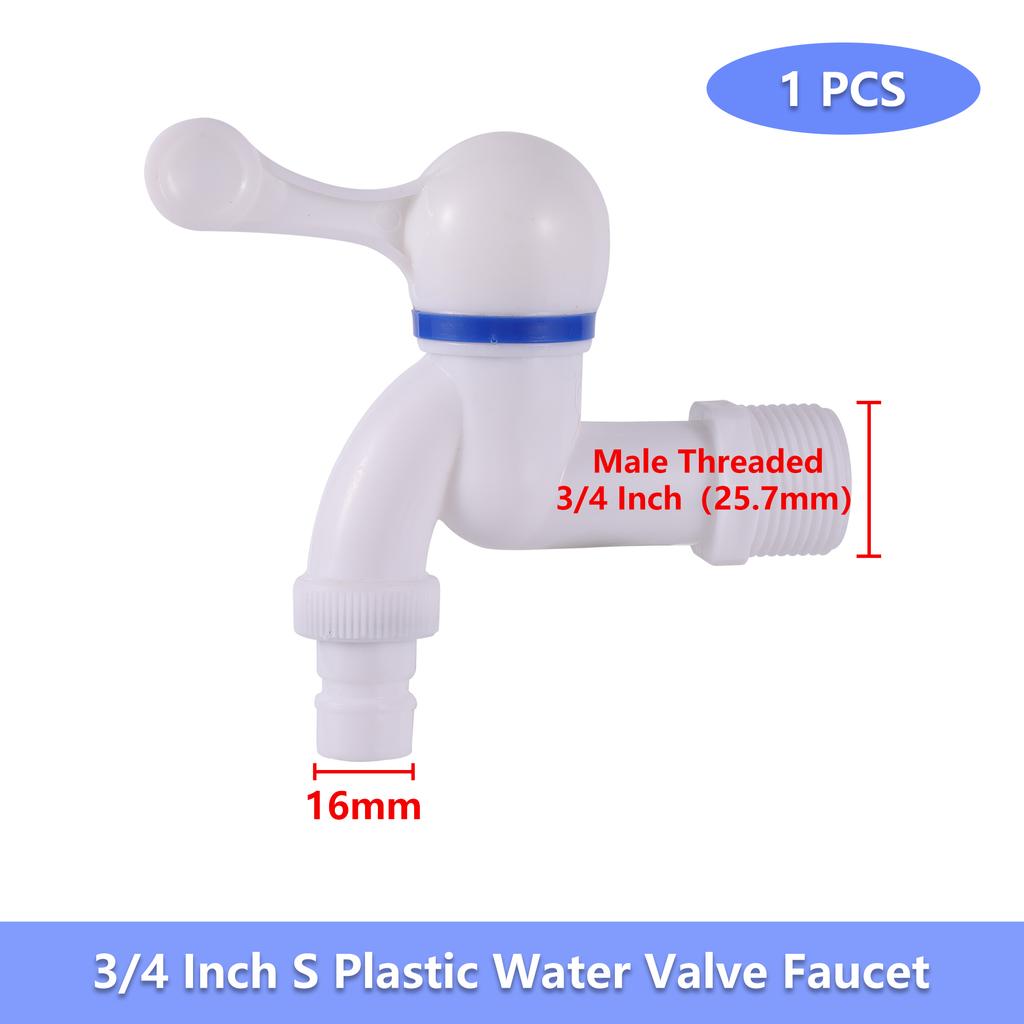 S60 1"3/4"1/2" IBC Tank Adapter 1/2"3/4" Drain Faucet IBC Tank Faucet Adapter Threaded Connector Replacement Valve Fitting Parts