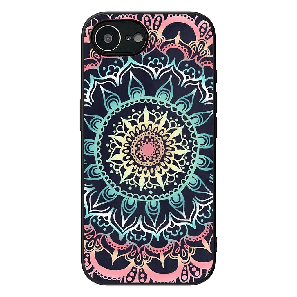 Floral Paisley Mandala Flower Texture Phone Cover Case for Apple iPhone 16 15 14 Plus 13 12 Mini 17 Pro Max + ProMax 16E Air 16+