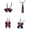 Teen Girl Lattice Necktie Woman British Style Lattice Pattern Neckwear Detachable Collar Removable Ties Costume Necktie