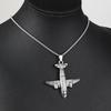 New Hip-hop Titanium Steel Airplane Versatile Retro Women's Niche Accessories Trendy Men's Pendant Necklace