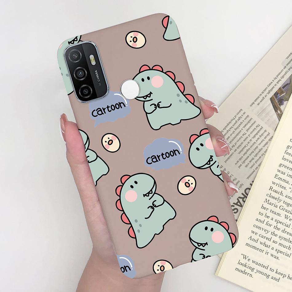 For OPPO A53S 2020 Case Cartoon Coque Heart Painted Silicone Phone Back Cover For Oppo A53s A 53s A53 S Oppoa53 2020 Shell Case