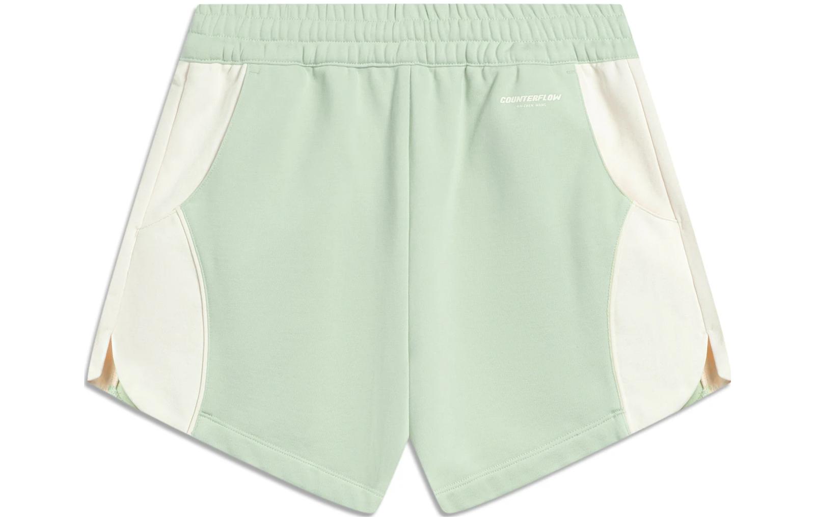 Li Ning x HZW, CF Tracing Sports Shorts Women s Foam Green AKST728-4 XS