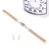 14mm Watch Band Stainless Steel Watch Strap Replacement Watch Band Strap AccessoryRose Gold